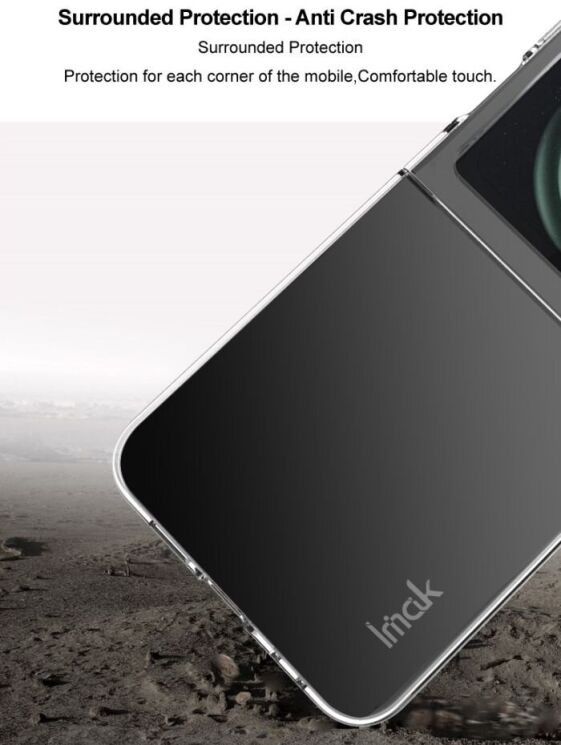 Пластиковый чехол IMAK Crystal II Pro для Motorola Razr 50 - Transparent: фото 9 из 11