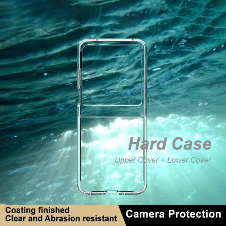 Пластиковый чехол IMAK Crystal II Pro для Motorola Razr 50 - Transparent: фото 8 из 11