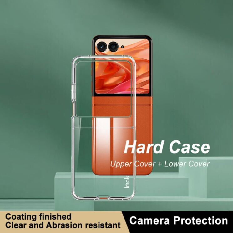 Пластиковый чехол IMAK Crystal II Pro для Motorola Razr 50 - Transparent: фото 6 из 11