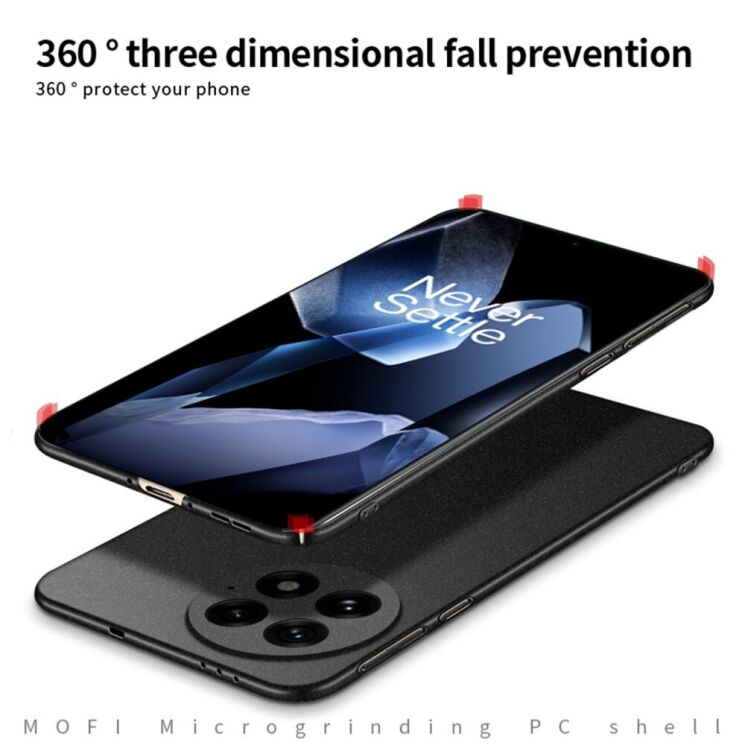 Пластиковый чехол MOFI Matte Series для OnePlus 13 - Black: фото 7 из 9
