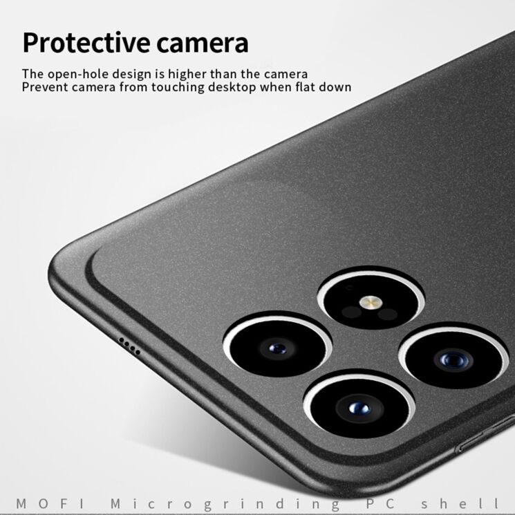 Пластиковый чехол MOFI Matte Series для Xiaomi Poco F8 Pro - Black: фото 5 из 9