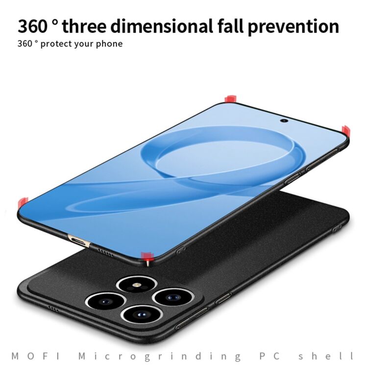 Пластиковый чехол MOFI Matte Series для Xiaomi Poco F8 Pro - Black: фото 7 из 9