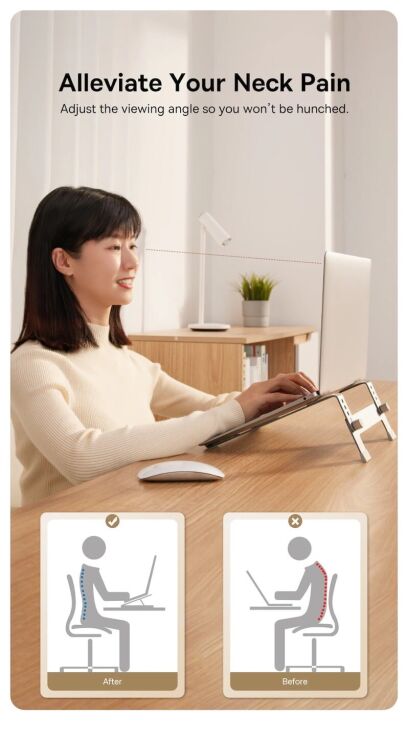 Подставка для ноутбука Baseus UltraStable (B10053100811-00) - Space Grey: фото 15 из 24