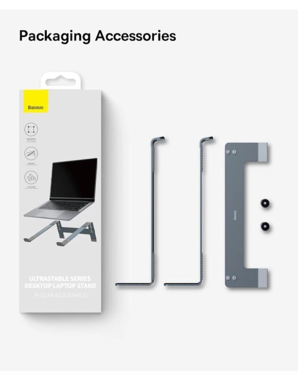 Подставка для ноутбука Baseus UltraStable (B10053100811-00) - Space Grey: фото 24 из 24