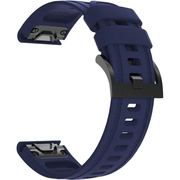 Ремешок ArmorStandart Silicone для часов Garmin с креплением Quick Fit 20mm - Dark Blue: фото 3 из 5