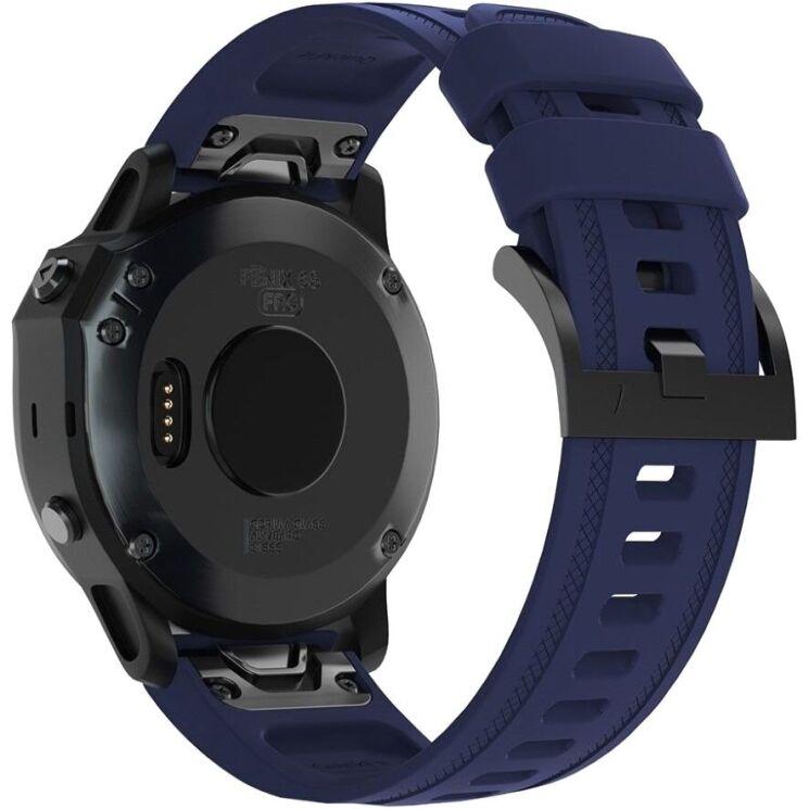 Ремешок ArmorStandart Silicone для часов Garmin с креплением Quick Fit 20mm - Dark Blue: фото 1 из 5