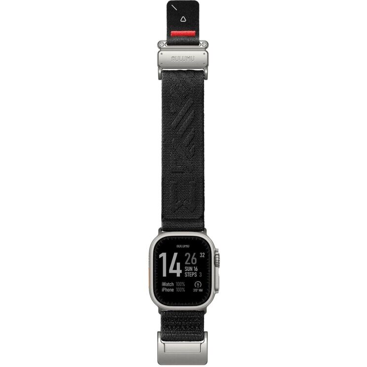 Ремінець AULUMU C03 Titanium Mag Buckle Quick-Release Band для Apple Watch 46 / 45 / 44 / SE 44 / 42 (Series 1-3) / Ultra (Gen 1-4) - Silver / Black (398001BS) Ремінець AULUMU C03 Titanium Mag Buckle Quick-Release Band для Apple Watch 46 / 45 / 44 / SE 44 / 42 (Series 1-3) / Ultra (Gen 1-4) - Silver / Black: фото 3 з 12