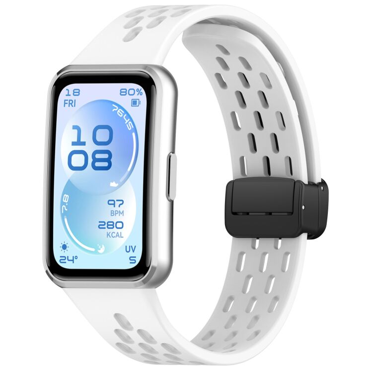 Ремешок Deexe Astra Strap для Huawei Band 11 Pro / Band 11 - White: фото 2 из 6