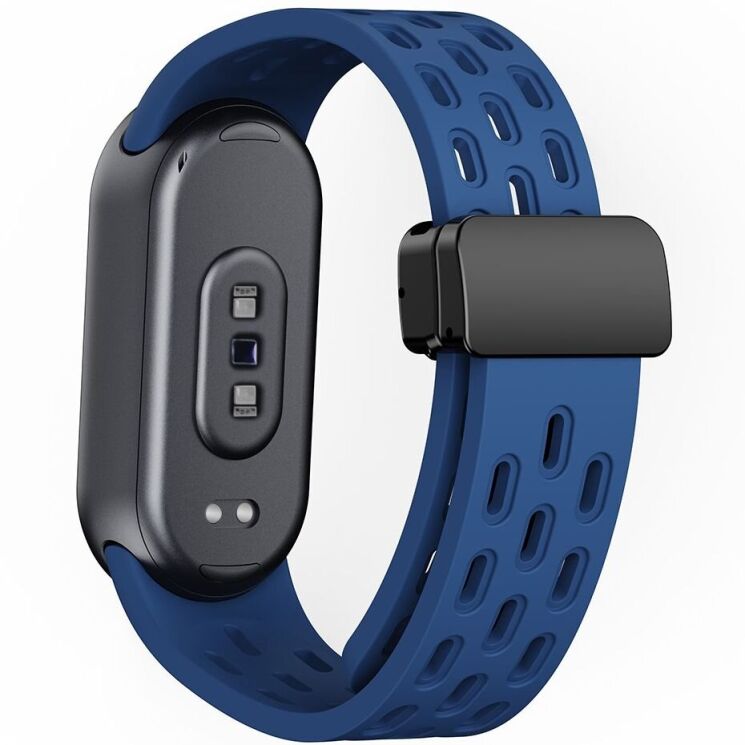 Ремешок Deexe Astra Strap для Xiaomi Mi Smart Band 8 / 9 - Dark Blue: фото 1 из 9