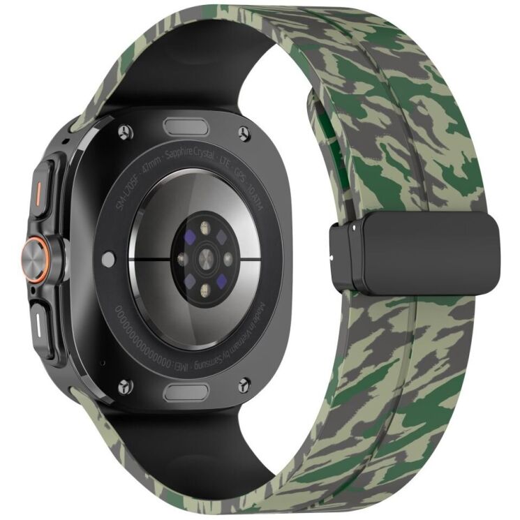 Ремешок Deexe Camouflage Pattern для Samsung Galaxy Watch Ultra (47mm) - Army Green: фото 1 из 6