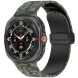 Ремешок Deexe Camouflage Pattern для Samsung Galaxy Watch Ultra (47mm) - Army Green (358030AG). Фото 4 из 6