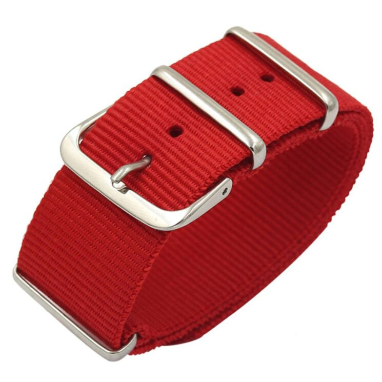 Ремешок Deexe Canvas Style для Samsung Galaxy Watch 46mm / Watch 3 45mm / Gear S3 - Red: фото 1 из 3