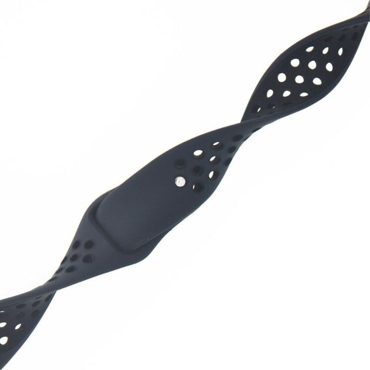 Ремешок Deexe Dot Color для Samsung Watch Active / Active 2 40mm / Active 2 44mm - All Black: фото 2 из 4