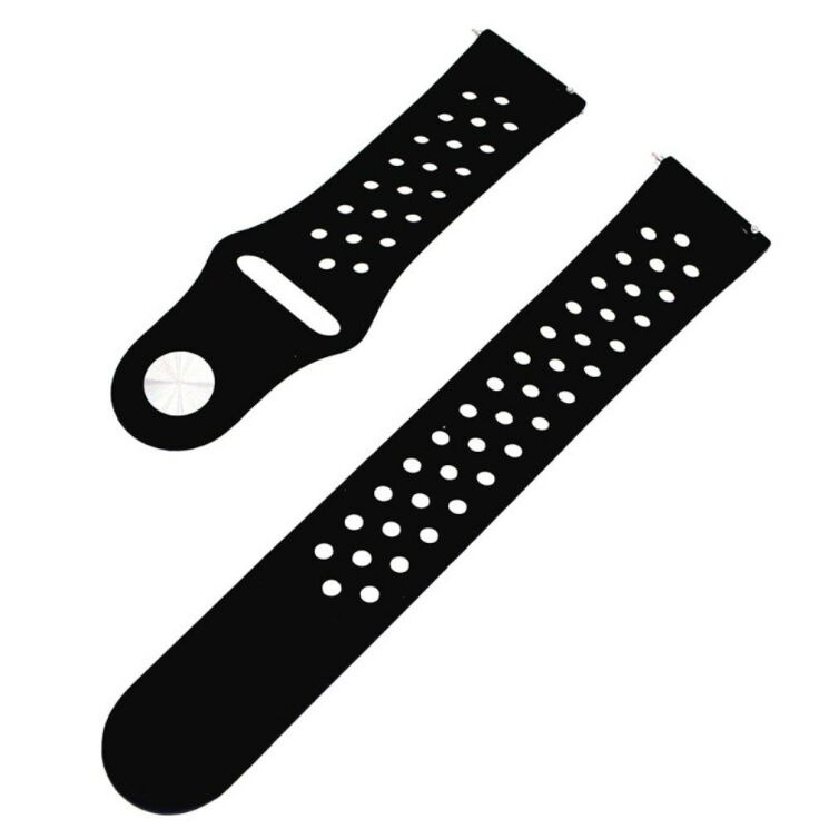 Ремешок Deexe Dot Color для Samsung Watch Active / Active 2 40mm / Active 2 44mm - All Black: фото 3 из 4