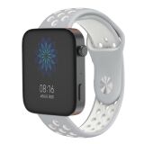 Ремінець Deexe Dot Color для Xiaomi Mi Watch (Chinese) - Grey/White: фото 1 з 2