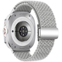 Ремешок Deexe Knitted Strap для Samsung Galaxy Watch Ultra (47mm) - Light Grey: фото 1 из 5