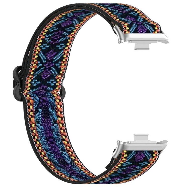 Ремешок Deexe Knitted Strap для Xiaomi Redmi Watch 4 / 5 / Mi Smart Band 8 Pro / Band 9 Pro - Blue / Purple: фото 3 из 9
