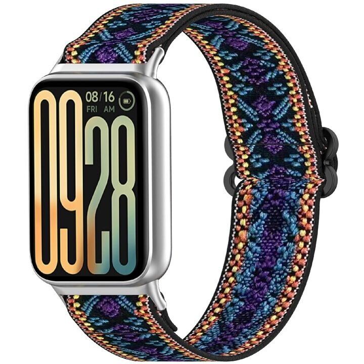 Ремешок Deexe Knitted Strap для Xiaomi Redmi Watch 4 / 5 / Mi Smart Band 8 Pro / Band 9 Pro - Blue / Purple: фото 2 из 9
