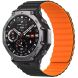 Ремешок Deexe Magnetic Band для Xiaomi Amazfit T-ReX 3 - Black / Orange (382701OB). Фото 3 из 3