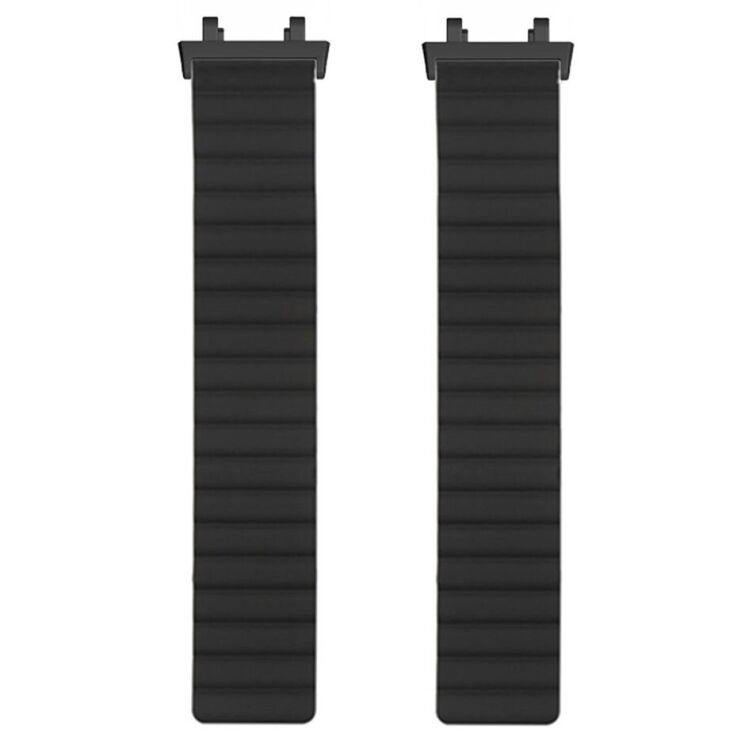 Ремешок Deexe Magnetic Band для Xiaomi Amazfit T-ReX 3 - Black / Orange: фото 2 из 3