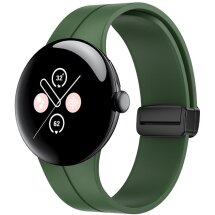 Ремешок Deexe Magnetic Braselet для Google Pixel Watch / Watch 2 - Green: фото 1 из 4