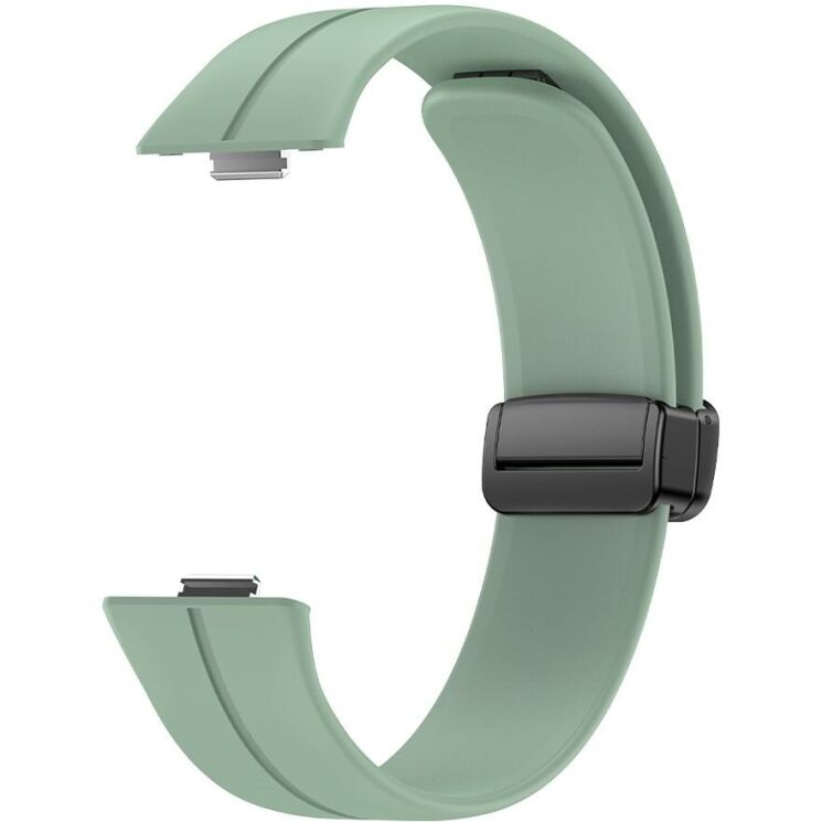 Ремешок Deexe Magnetic Braselet для Huawei Watch Fit 3 - Grey Green: фото 3 из 5