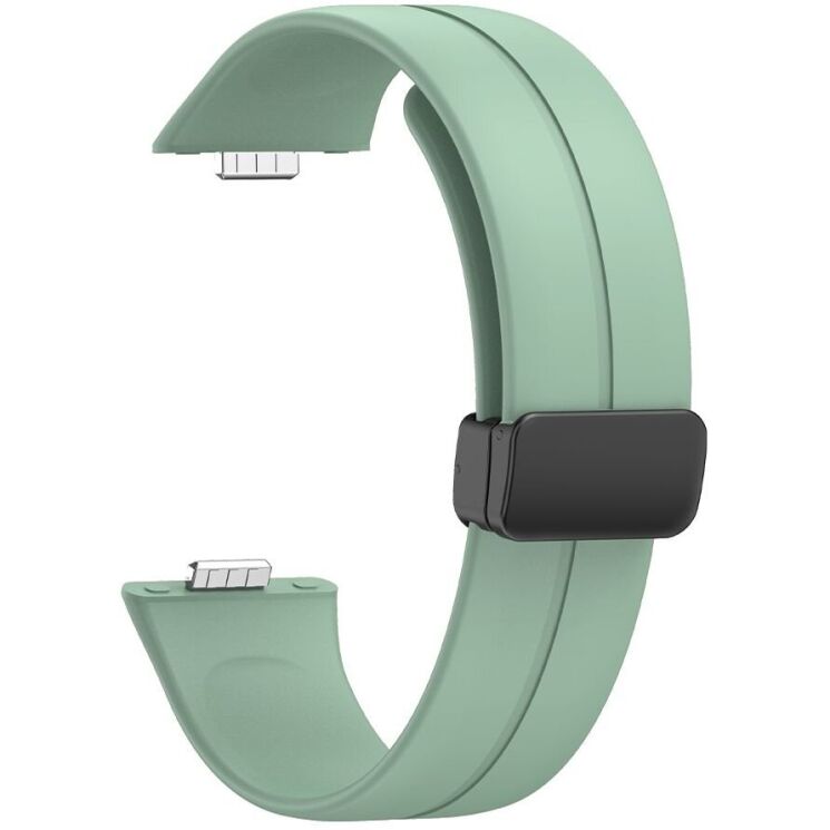 Ремешок Deexe Magnetic Braselet для Huawei Watch Fit 3 - Grey Green: фото 1 из 5