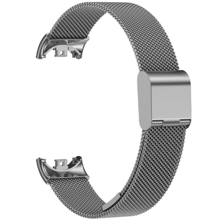 Ремешок Deexe Milanese Bracelet для Xiaomi Mi Smart Band 8 / 9 - Grey: фото 4 из 8