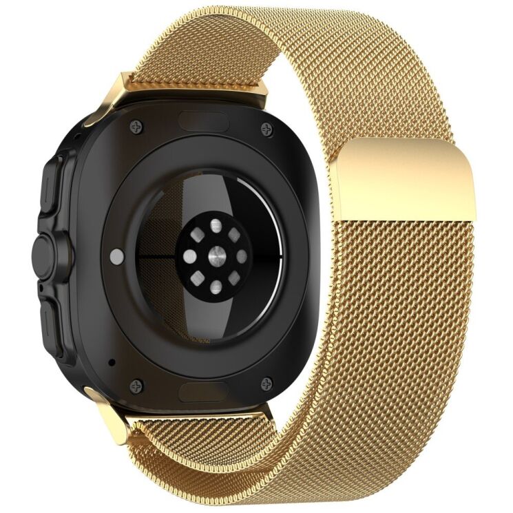 Ремешок Deexe Milanese Stainless Steel для Samsung Galaxy Watch Ultra (47mm) - Gold: фото 1 из 8