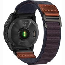Ремінець Deexe Nylon Leather для Garmin з кріпленням Quick Fit 22mm - Indigo: фото 1 з 6