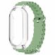 Ремешок Deexe Ocean Silicone для Xiaomi Mi Band 7 - Light Green (298731LG). Фото 1 из 7