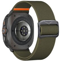 Ремешок Deexe Orbit Flex для Samsung Galaxy Watch Ultra (47mm) - Army Green: фото 1 из 5