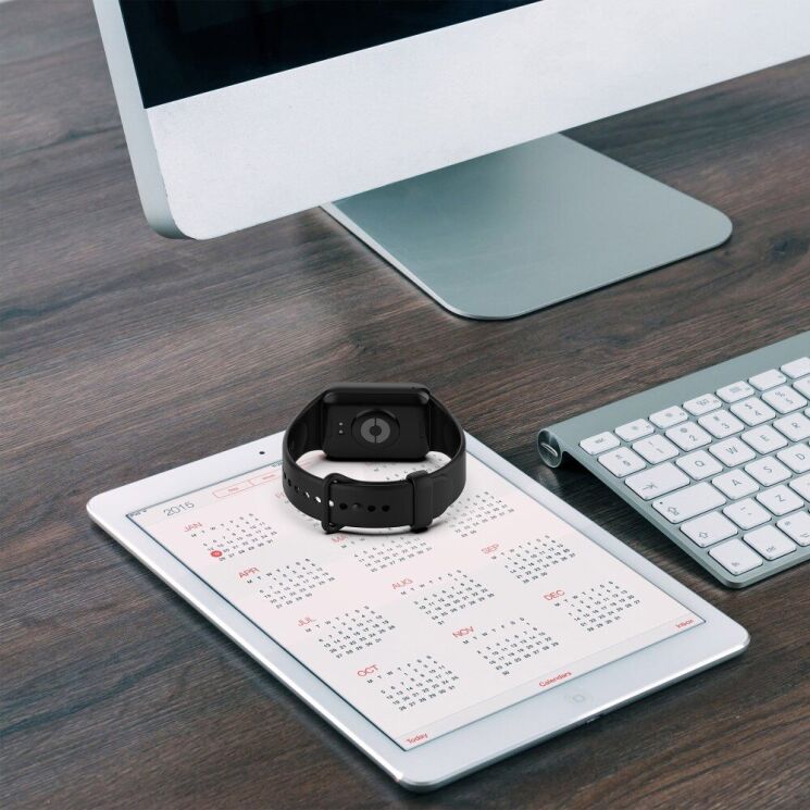 Ремешок Deexe Silicone Band для Xiaomi Mi Smart Band 9 Pro - Black: фото 6 из 12
