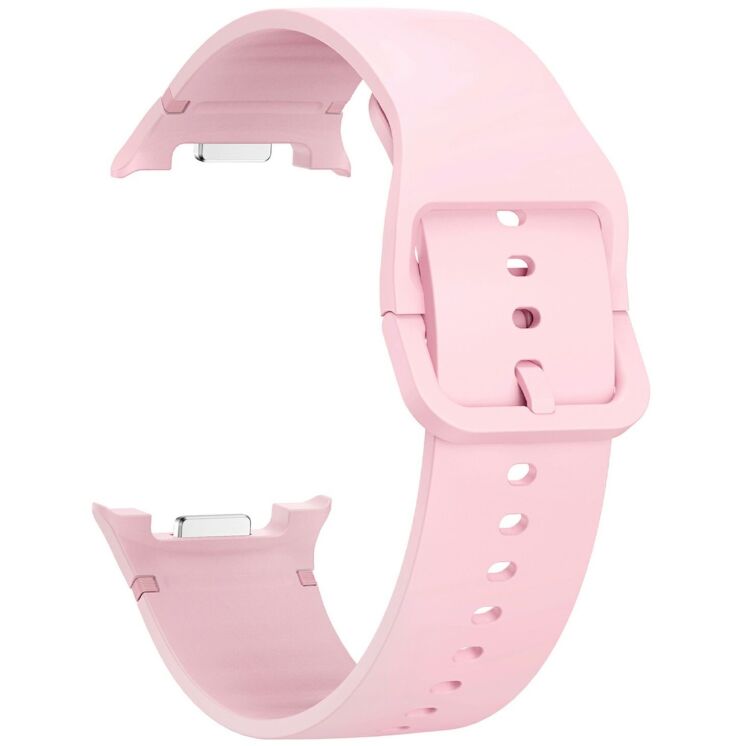Ремінець Deexe Soft Silicone для Samsung Galaxy Watch 8 (40/44mm) / 8 Classic - Light Pink: фото 1 з 6