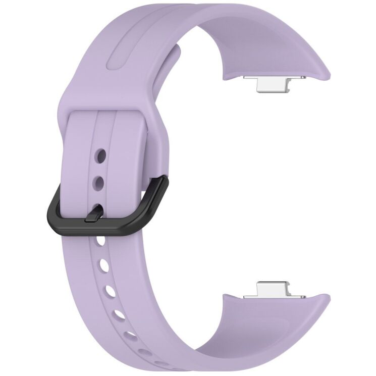 Ремешок Deexe Soft Silicone для Xiaomi Redmi Watch 4 / 5 / Mi Smart Band 8 Pro / Band 9 Pro - Purple: фото 2 из 9