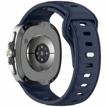 Ремінець Deexe Sport Band для Samsung Galaxy Watch 8 (40/44mm) / 8 Classic - Midnight Blue: фото 1 з 6