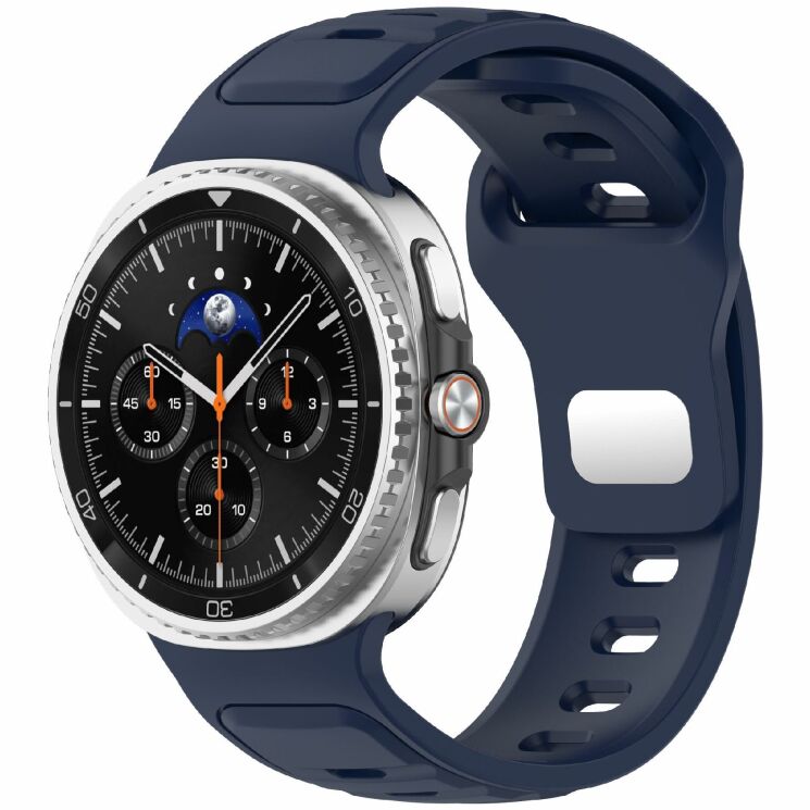 Ремінець Deexe Sport Band для Samsung Galaxy Watch 8 (40/44mm) / 8 Classic - Midnight Blue: фото 2 з 6