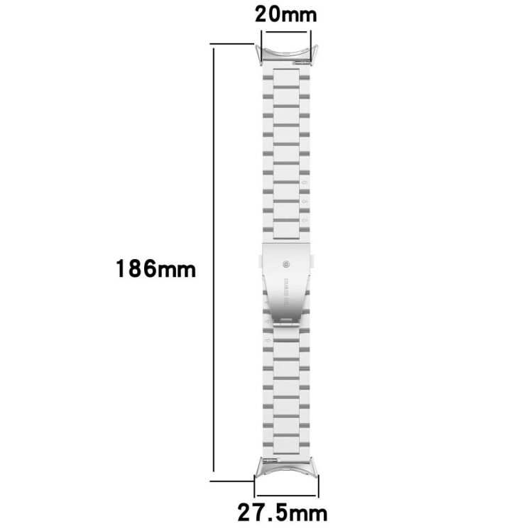 Ремешок Deexe Stainless Steel для Google Pixel Watch 3 (45mm) - Gold: фото 8 из 9