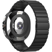 Ремінець Deexe Steel Strap для Samsung Galaxy Watch 8 (40/44mm) / 8 Classic - Black: фото 1 з 6