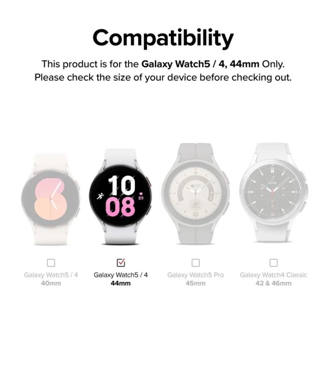 Ремешок Ringke Metal One Band для Samsung Galaxy Watch 4 / 5 (44mm) - Silver: фото 3 из 12