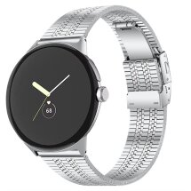 Ремінець UniCase Chic Stainless Steel для Google Pixel Watch / Watch 2 - Silver: фото 1 з 5