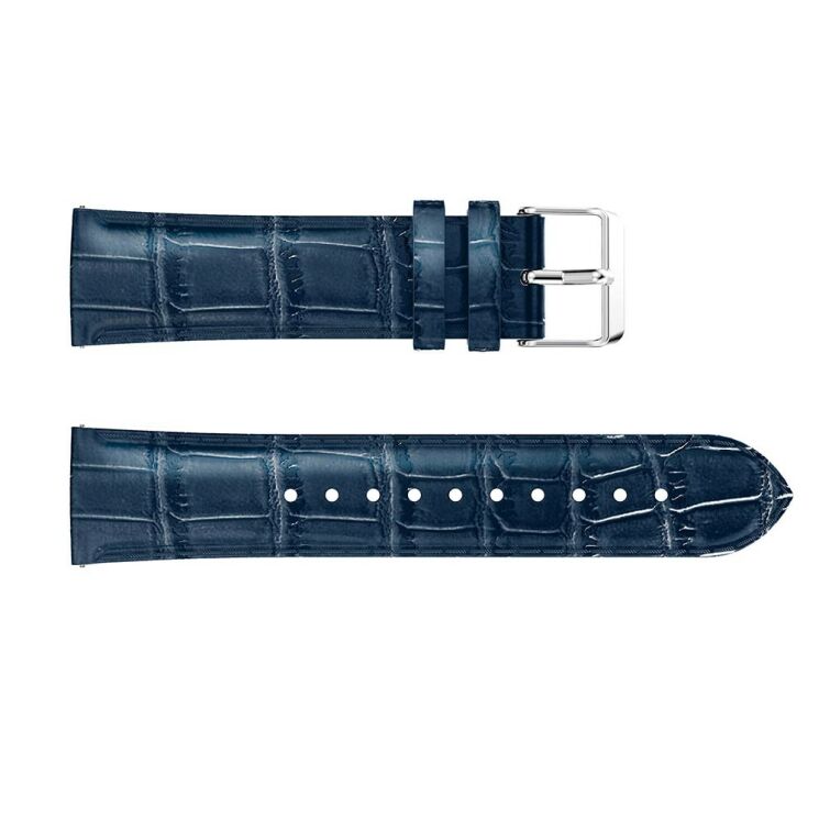Ремінець UniCase Crocodile Texture для Samsung Galaxy Watch 42mm - Blue: фото 2 з 5