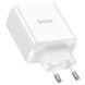Сетевое зарядное устройство Hoco C108A PD35W + кабель Type-C to Lightning - White (346166W). Фото 10 из 13