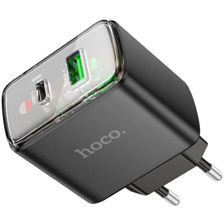Сетевое зарядное устройство Hoco CS42A PD30W + QC3.0 - Black: фото 4 из 7