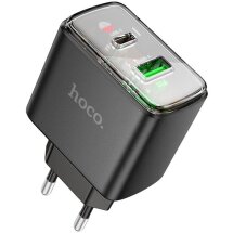 Сетевое зарядное устройство Hoco CS42A PD30W + QC3.0 - Black: фото 1 из 7