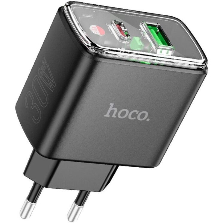 Сетевое зарядное устройство Hoco CS42A PD30W + QC3.0 - Black: фото 3 из 7