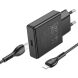 Сетевое зарядное устройство Hoco N37 Delgado PD20W + кабель Type-C to Lightning - Black (960107B). Фото 5 из 9