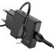 Сетевое зарядное устройство Hoco N37 Delgado PD20W + кабель Type-C to Lightning - Black (960107B). Фото 2 из 9