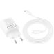 Сетевое зарядное устройство Hoco N56 30W 2C+2U + кабель Type-C to Lightning - White (960127W). Фото 3 из 6