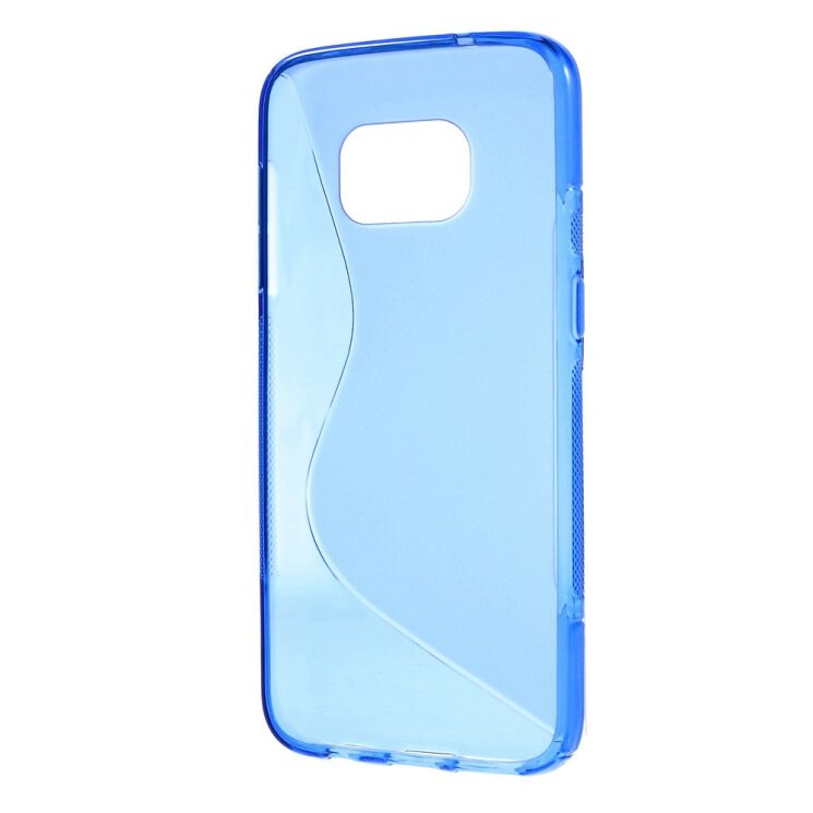 Силиконовая накладка Deexe S Line для Samsung Galaxy S7 (G930) - Blue: фото 3 з 6